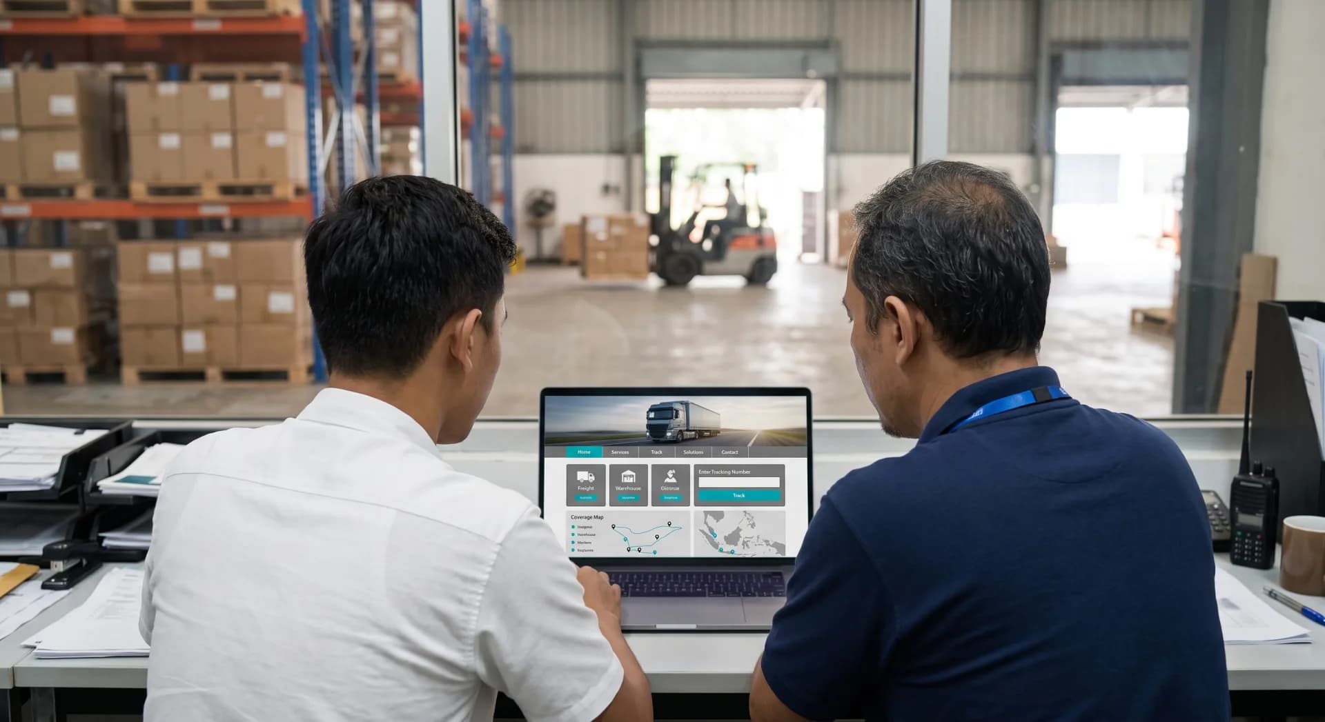 Jasa pembuatan website perusahaan logistik dengan pelacakan pengiriman